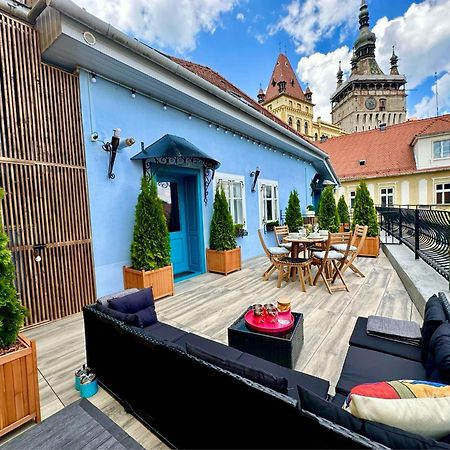 Апартаменты Casa Albastra By Casa Otto Сигишоара Экстерьер фото